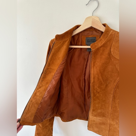 John Paul Richard Uniform Leather Suede Jacket - Picture 4 of 14